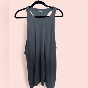 Dusty Blue Racwrback Women's Top